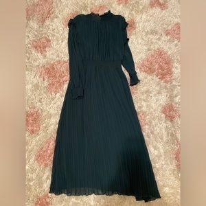 Zara midi dark green dress